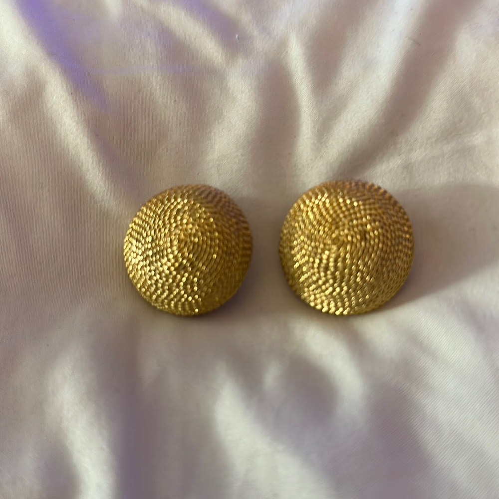 Vintage gold, Napier clip earrings